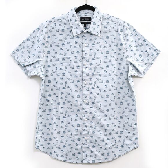 Bonobos Riviera Short Sleeve Shirt Men's Print Standard Fit Short XS New 269575 - Picture 5 of 9